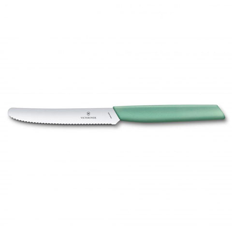 Swiss Modern Tomato Knife Wavy - Mint