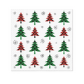 Lunch Napkin, 33 x 33 cm - Christmas Tree Check