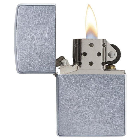 ZIPPO 207 STREET CHROME W/FLUID & FLINTS