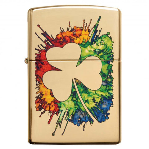 High Polished Brass Clover