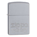 Scroll Satin Chrome Windproof Lighter 24335
