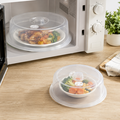 Cooktool Stackable Microwave Heating Food Cover Set of 2 - 17cm/23cm