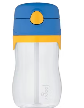 360Ml Foogo Bpa Free Tritan Drink Bottle With Straw - Blue