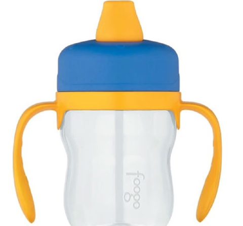 235Ml Foogo Bpa Free Soft Spout Tritan Plastic Sippy Cup With Handles- 2 Colors