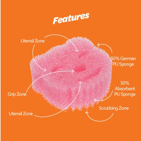 Scrubtastic Scrub & Wipe Sponge 3 Pack