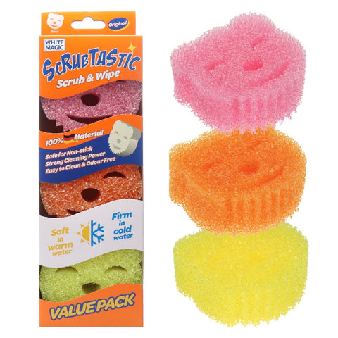 Scrubtastic Scrub & Wipe Sponge 3 Pack