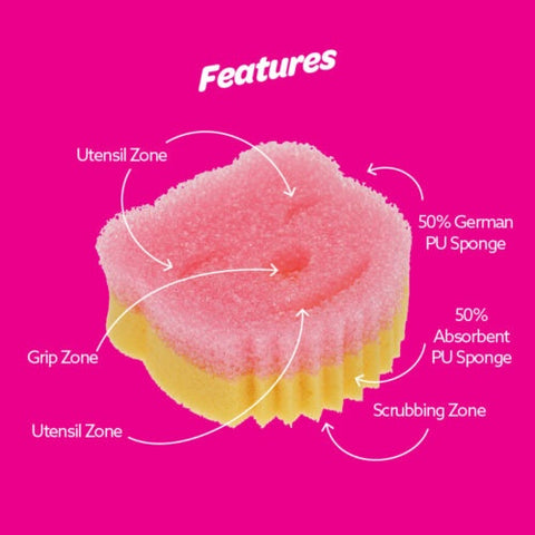 Scrubtastic Scrub & Wipe Sponge DUO  2 Pack