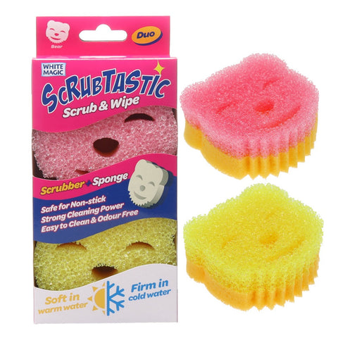Scrubtastic Scrub & Wipe Sponge DUO  2 Pack