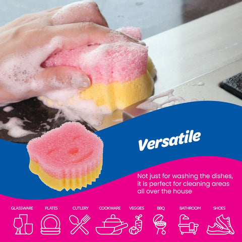 Scrubtastic Scrub & Wipe Sponge DUO 3 Pack