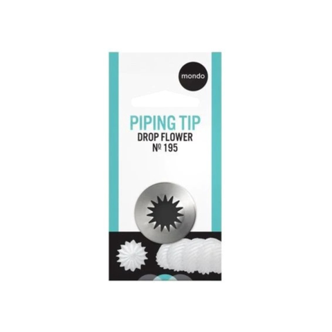#195 Stainless Steel  Lg Drop Flower Piping Tip