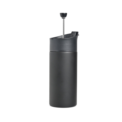 Travel French Press, Matt Black, 350ml