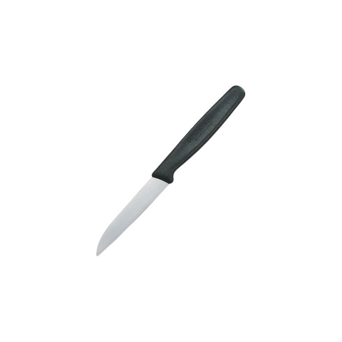 Paring Knife 8cm Strt Blade Nylon Black