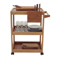 Churrasco Serving Trolley in Jatoba Wood