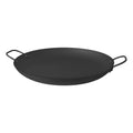 Churrasco Black 40 cm Round Griddle Pan in Nitrocarburized Carbon Steel