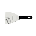 Churrasco Black Burger Spatula with Stainless-Steel Blade and Black Polypropylene Handle 4"