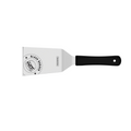 Churrasco Black Burger Spatula with Stainless-Steel Blade and Black Polypropylene Handle 6"