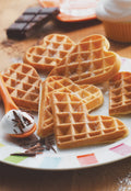 Snack Collection Accessory Plates - Heart Waffles