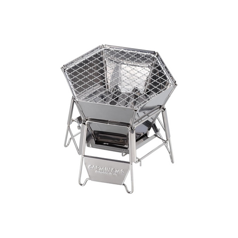 Captain Stag Stainless Steel Tabletop Grill