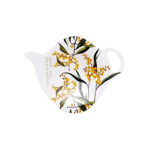 Aus Floral Emblems Wattle Tea Bag Holder