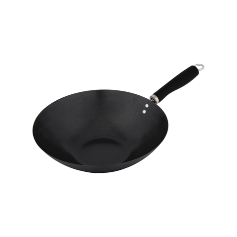 Non-Stick Stir Fry Wok w/Black Handle - 30cm