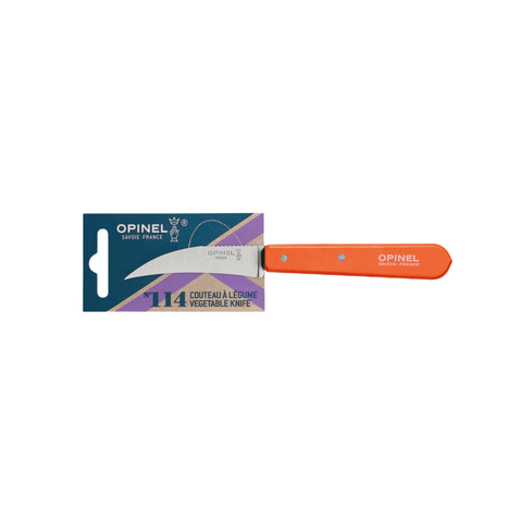 Les Essentiels Vegetable Knife #114 Stainless Steel Tangerine