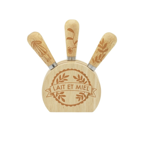 Le Fromage 4 Piece Wooden Cheese Set