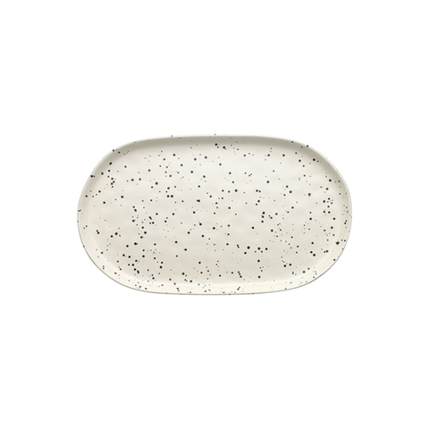 Speckle Polka Oval Ser Platter
