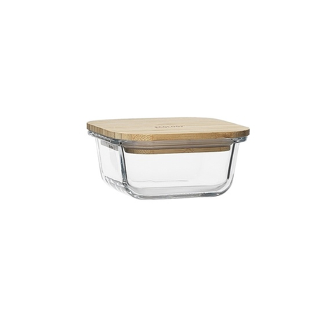 Nourish Square Storage With Bamboo Lid 11.5cm
