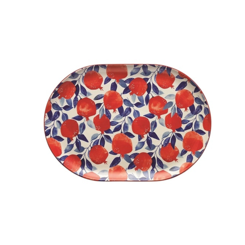 Punch Large Oval Platter 40.5 X 28.5 X 2.5Cm Pomegranate