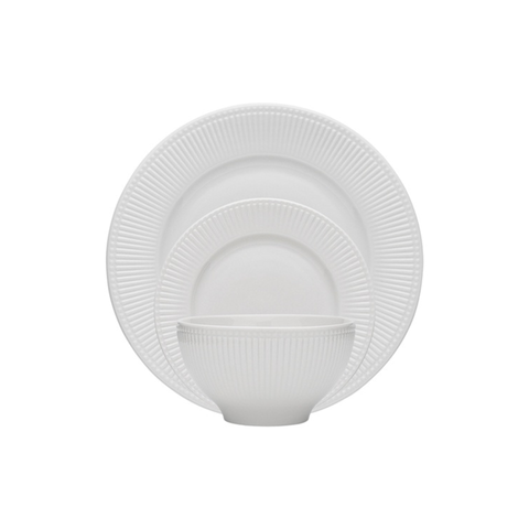 Porto Parlour 12 piece Dinner Set - White