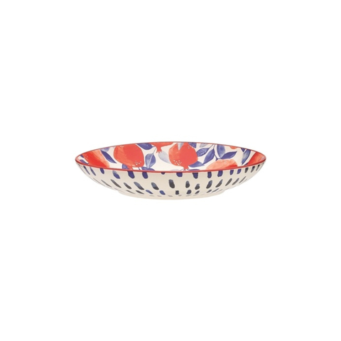 Punch Medium Shallow Bowl 25.8 X 26 X 5Cm Pomegranate