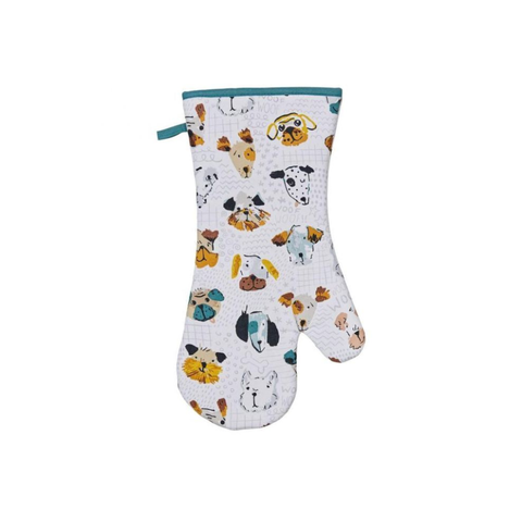 Mutley Crew Oven Glove White & Grey