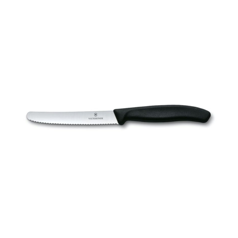 Steak & Tomato Knife 11cm Round Tip Wavy Edge