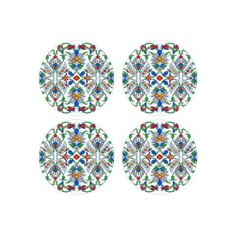 Round Dubai Glass Coasters
