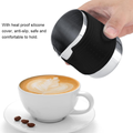 Stainless Steel 350ml Milk Frothing Jug With Black Silicone Sleeve