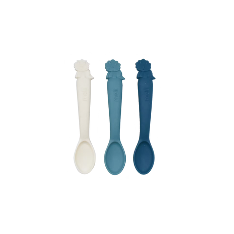 Luxe Silicone Spoons 3 Pack - Dinosaur