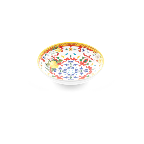 Soup Plate Flower & Lemon