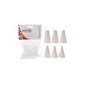 Plain Plastic Piping Nozzles Set 6