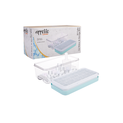 32 Cube Ice Maker & Storage Box - Arctic Blue