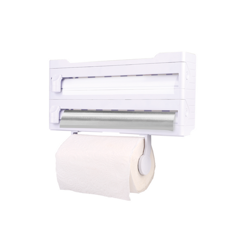 Wall Mount Kitchen Roll Dispenser - White