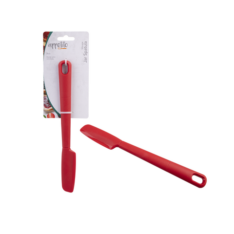 Silicone Jar Spatula 25cm - Red