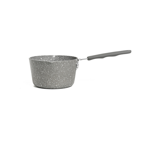 12cm Milk Pan With Spout - Grey