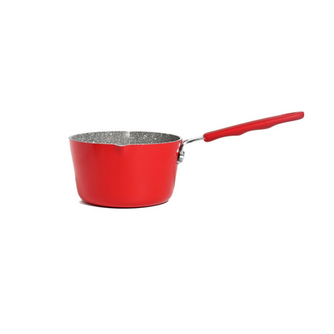 12cm Milk Pan With Spout - Red