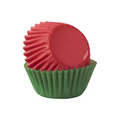 Red & Green Mini Baking Cups
