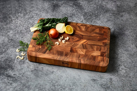 Franklin Large Thick End Grain Butcher's Block Chopping Board