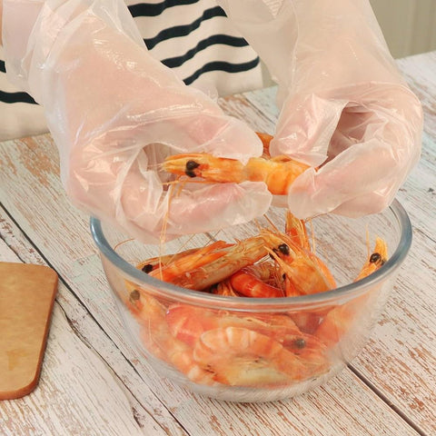 White Magic Eco Basics Compostable Gloves Large 100Pcs