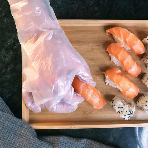 White Magic Eco Basics Compostable Gloves Large 100Pcs