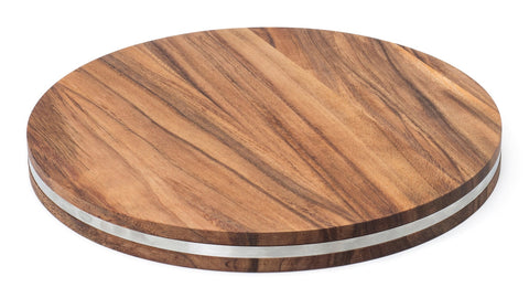 Stockton Display & Cutting Board with Stainless Steel Band