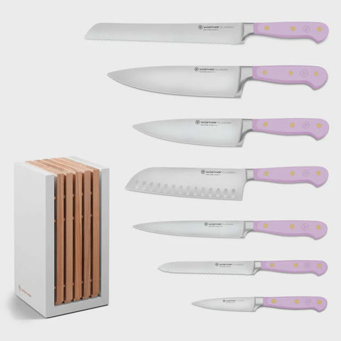 Purple Yam Knife Block Set 8 Pieces