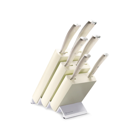 Classic Icon Creme Knife Block Set 7 Pieces